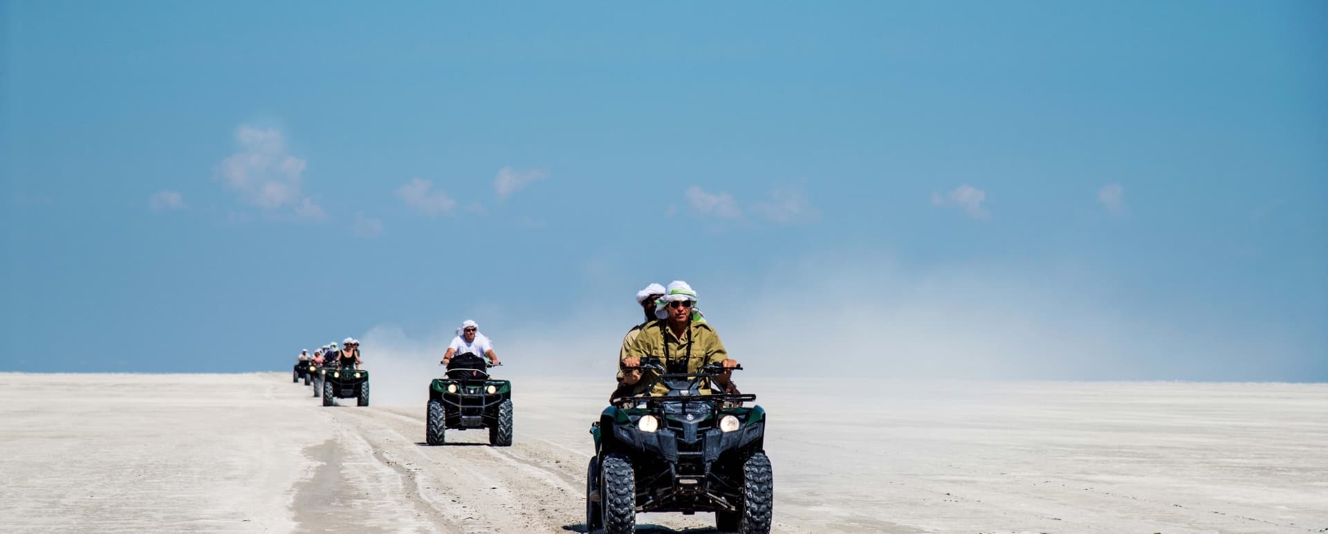 Quad biking on Makgadikgadi Pans - Botswana for Teenagers