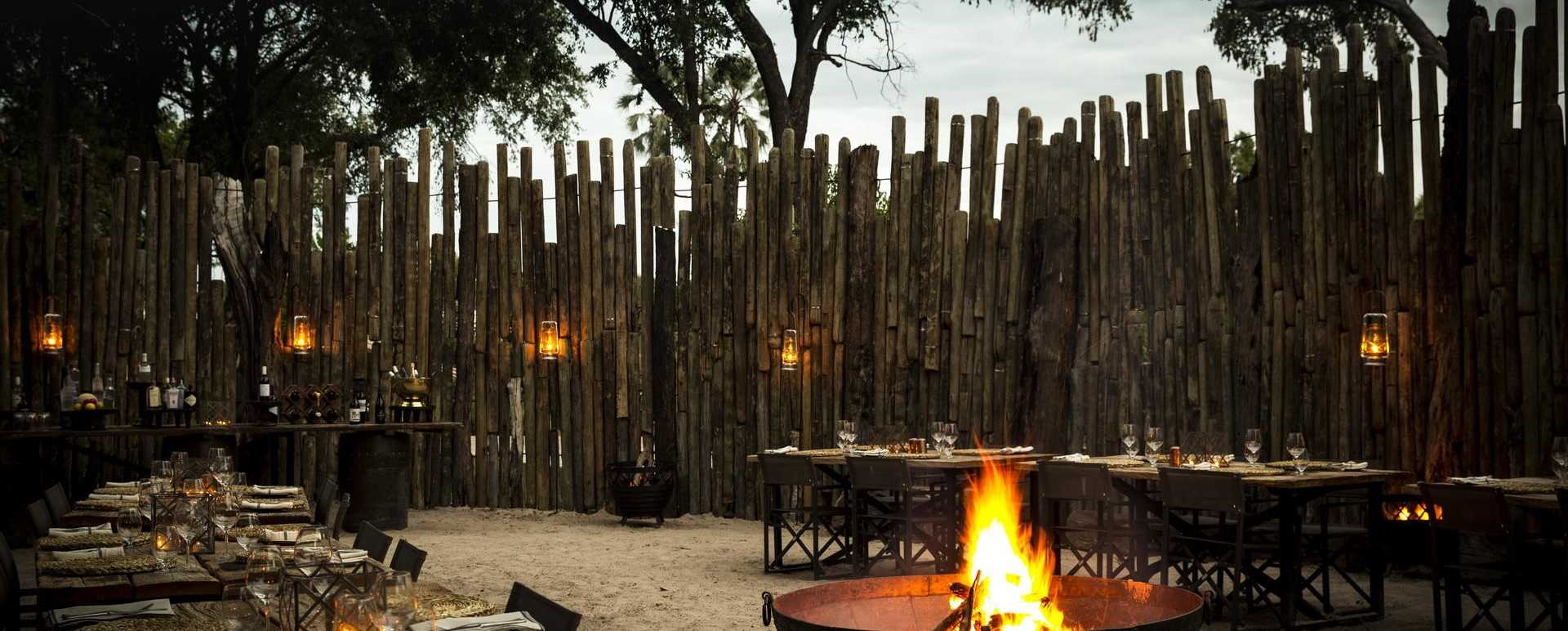 Mombo Camp dining 