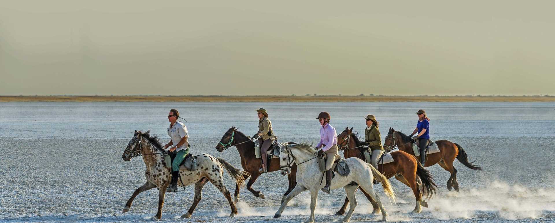 Horse riding at Jacks Camp 