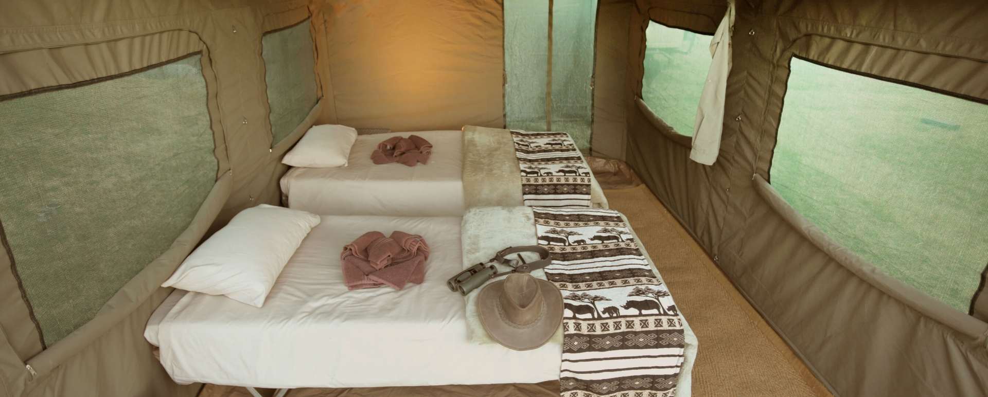 Tent Interior - Wild Botswana 
