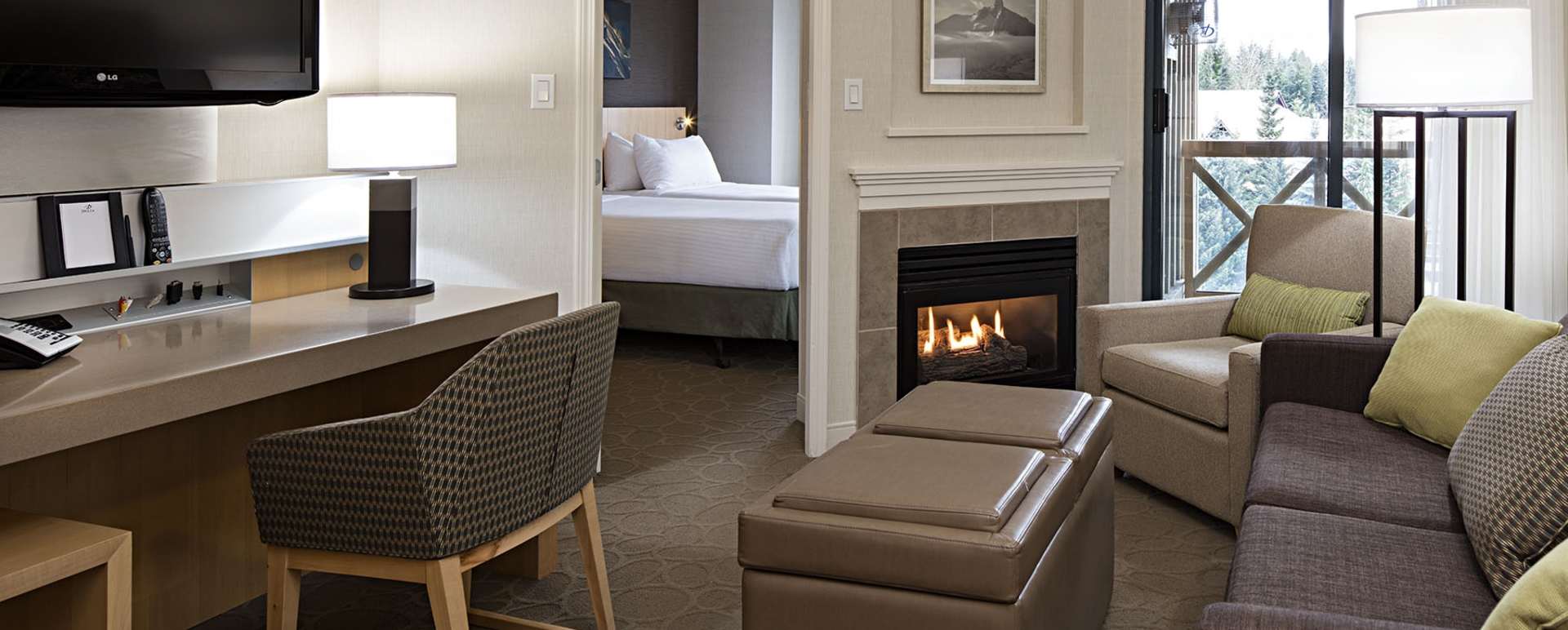 Living Room and Bedroom 