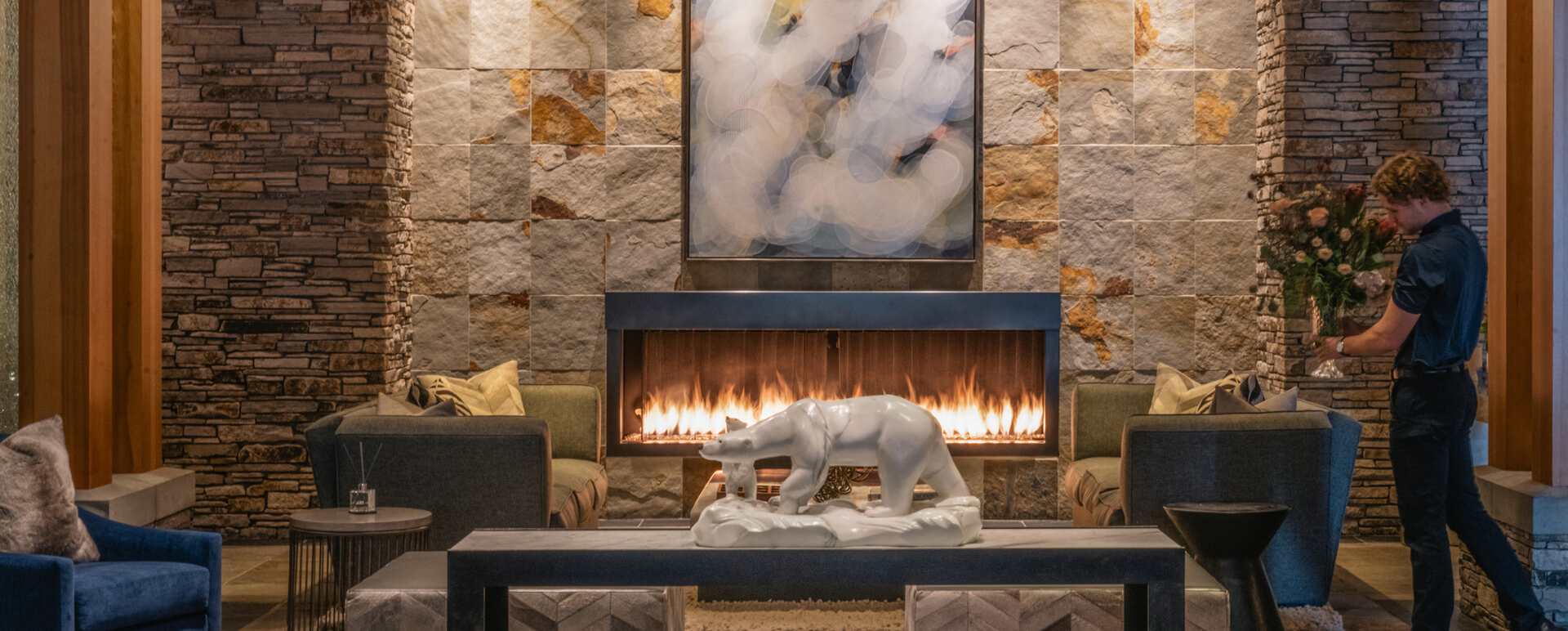 Lobby Fireplace 