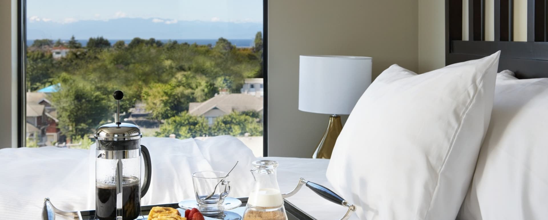 Bedroom at Oswego Hotel