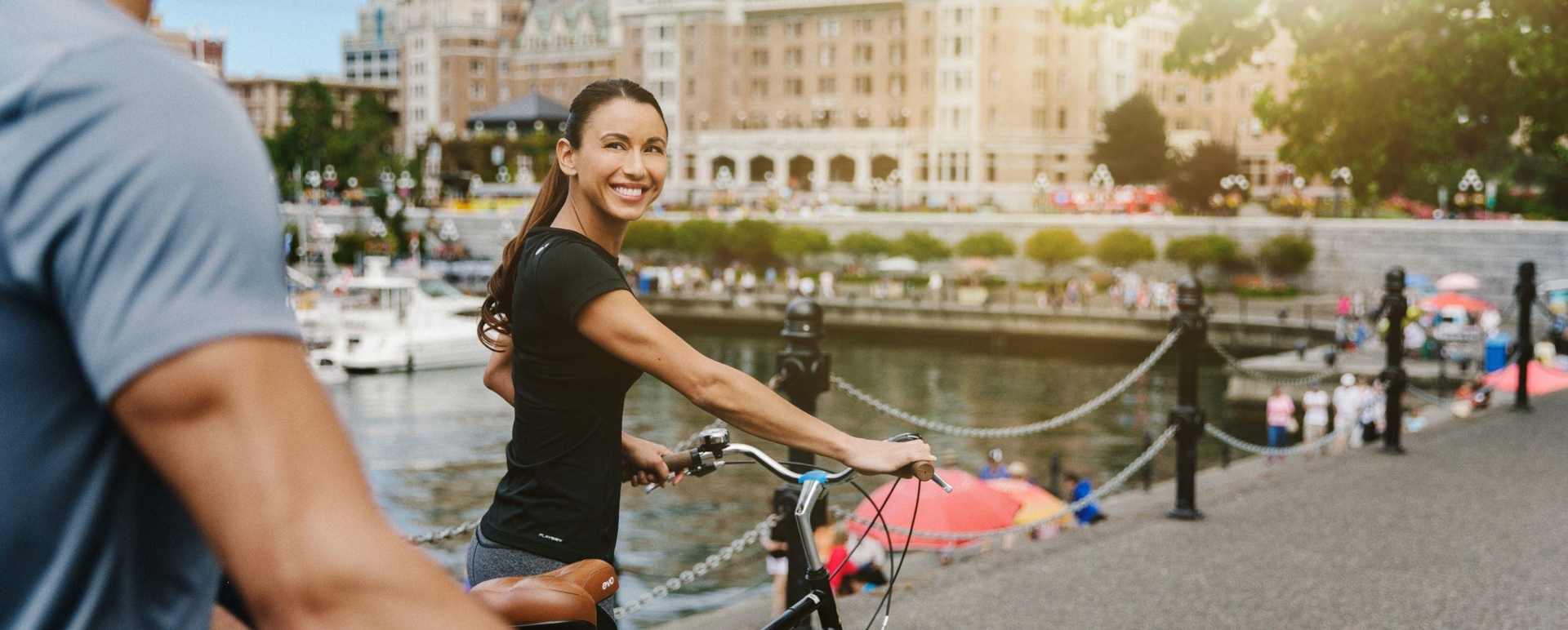 Biking around the Inner Harbour