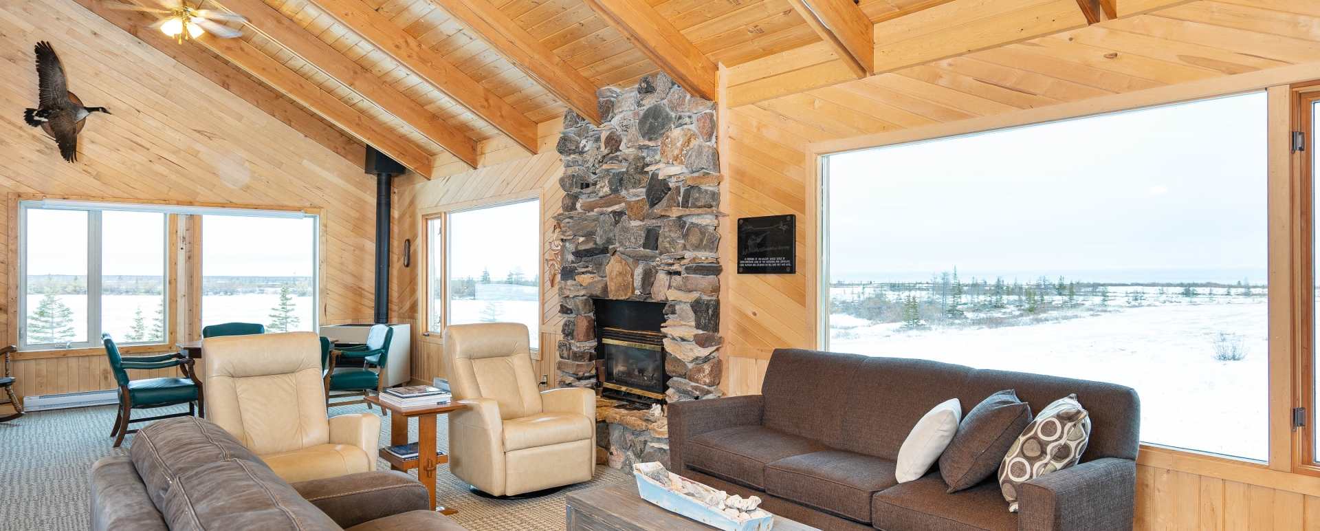 Lounge area at ecolodge  