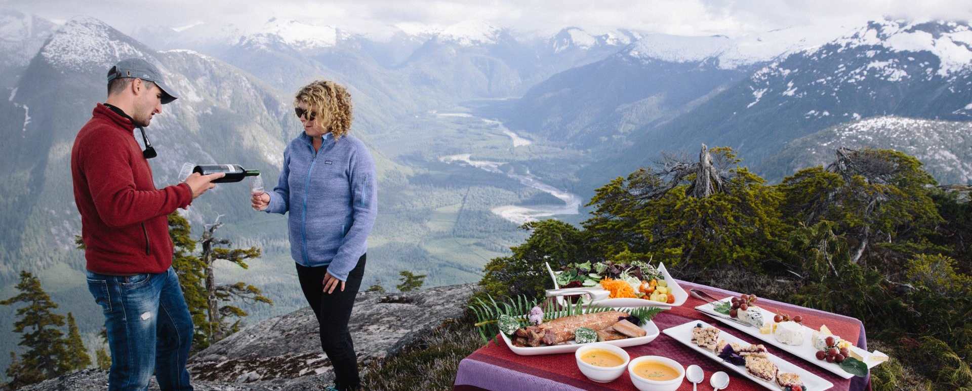 Heli picnic - West Coast Canada In Style