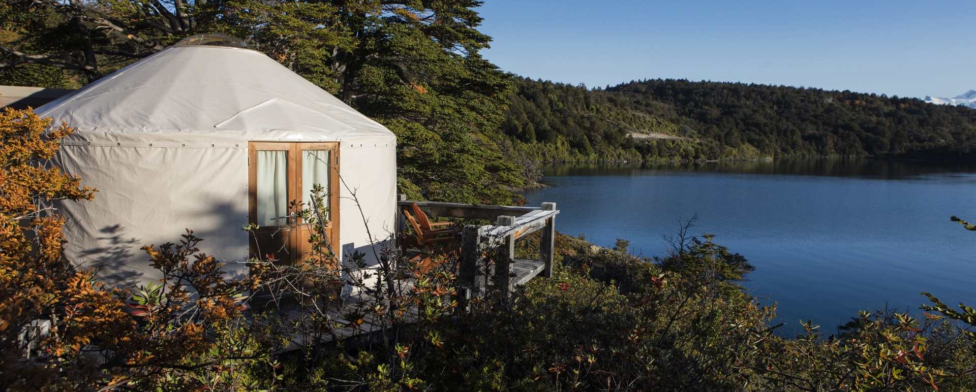 Yurt and lake views - Patagonia Camp