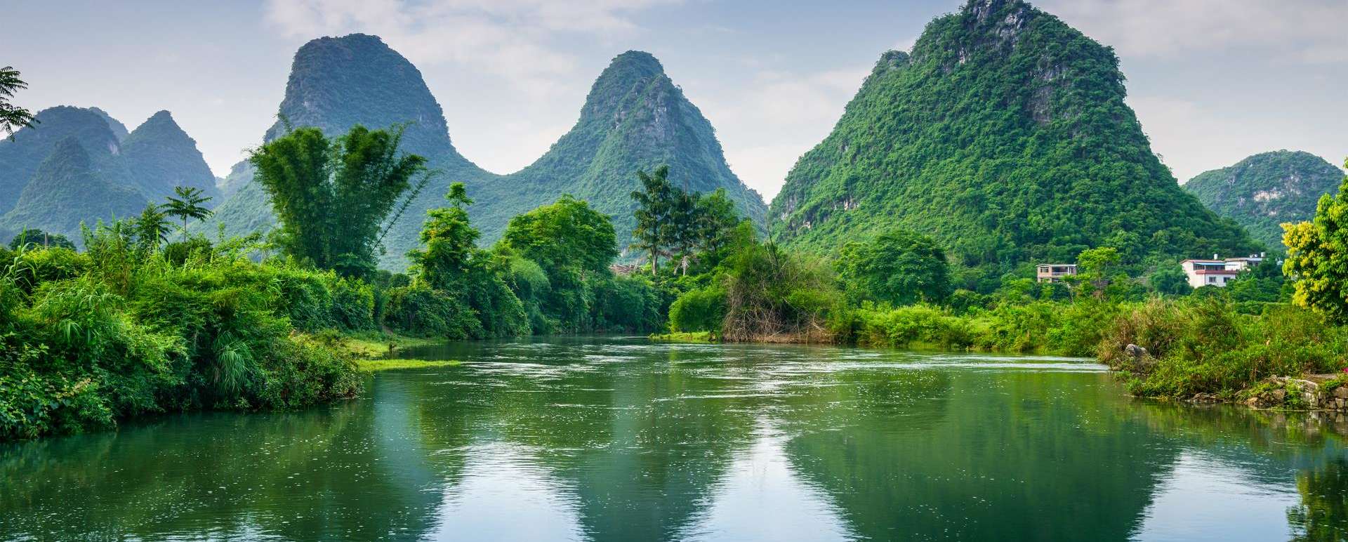 Limestone karts in Guilin - Rural China