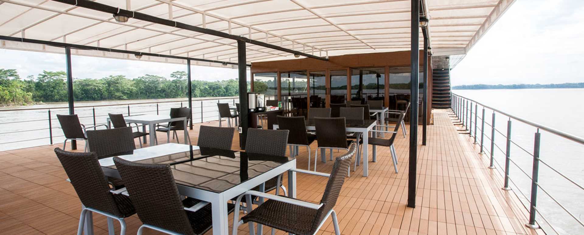 Shaded lounge 