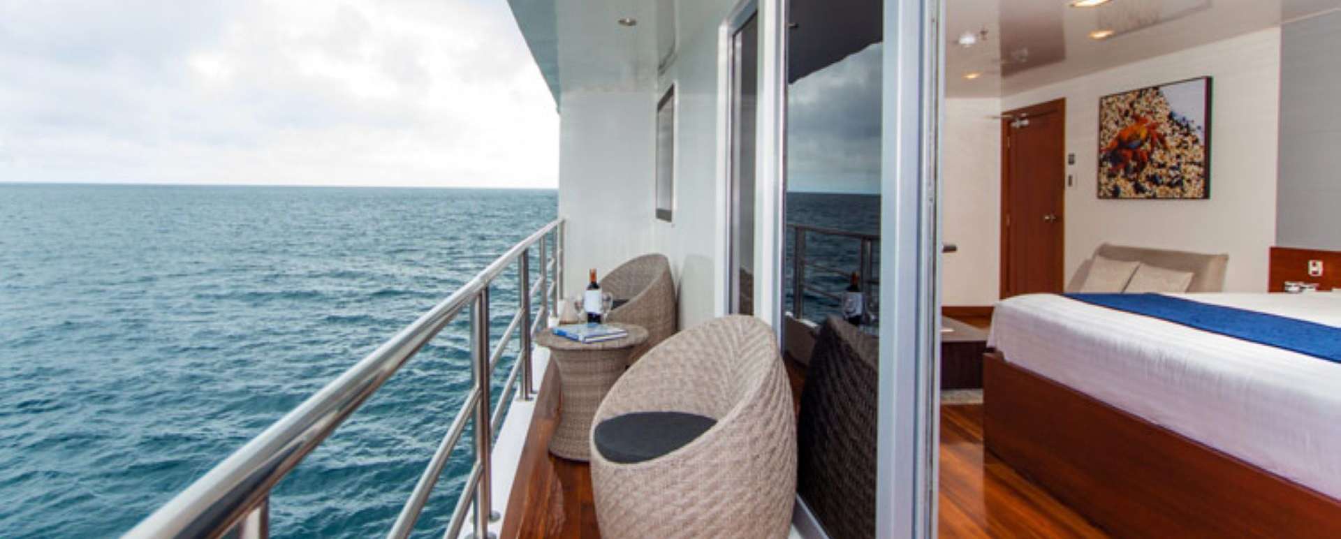 Infinity Galapagos Yacht - balcony 