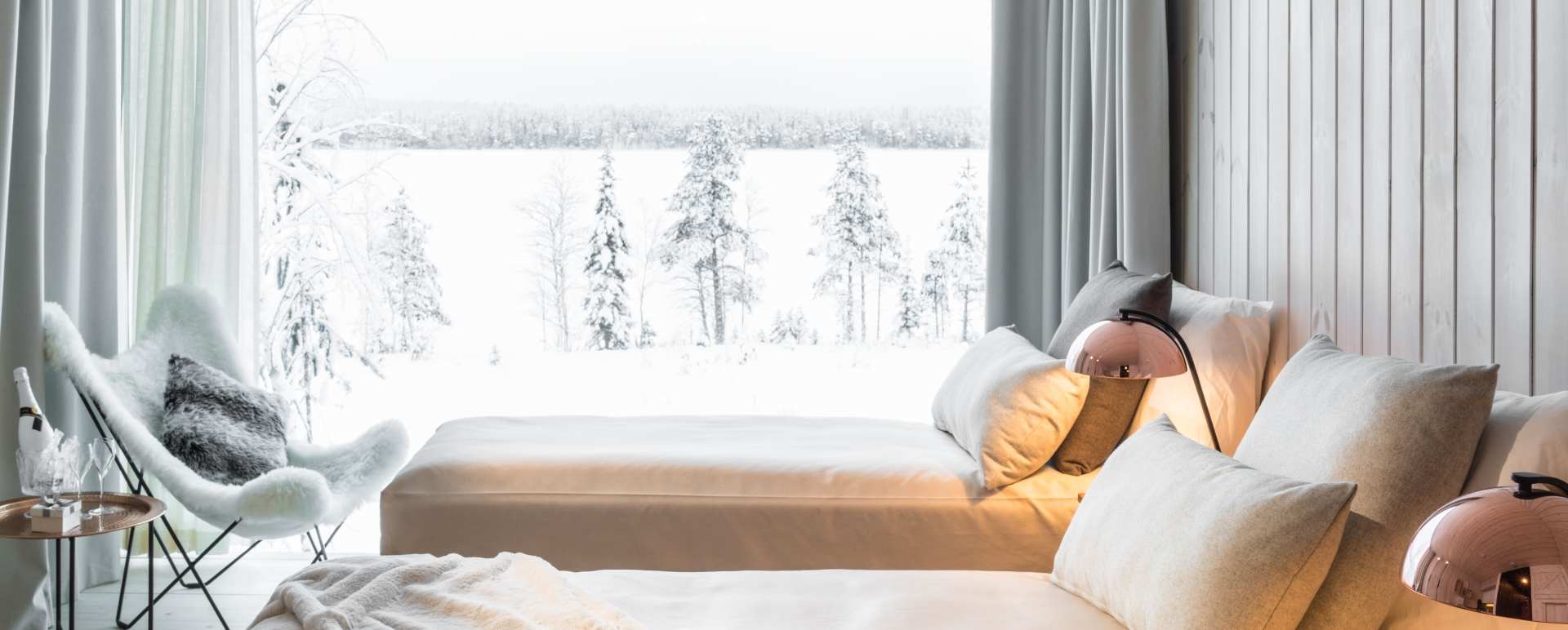 Twin bedroom - Arctic Treehouse Hotel