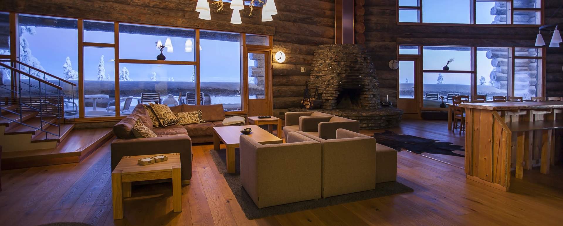 Living room - Lapland Luxury Chalet
