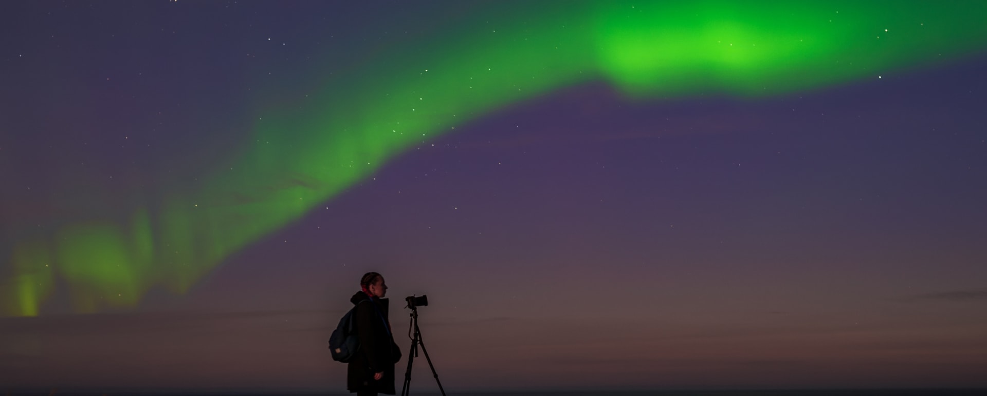 Aurora photography at Northern Lights Village