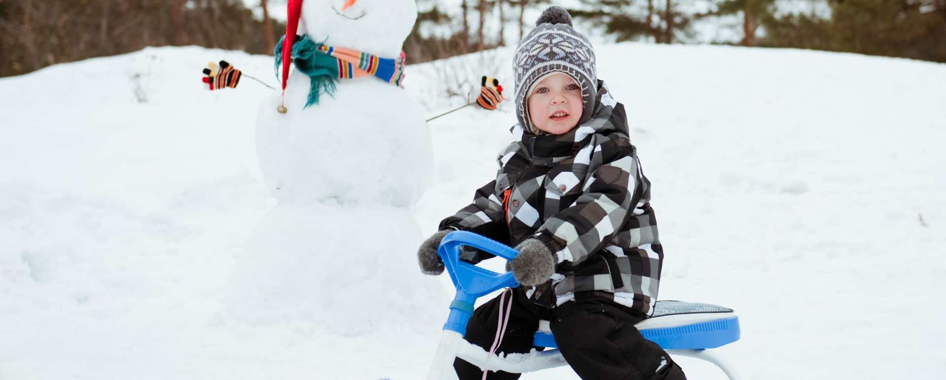 Playing in the snow - A magical trip to visit Father Christmas