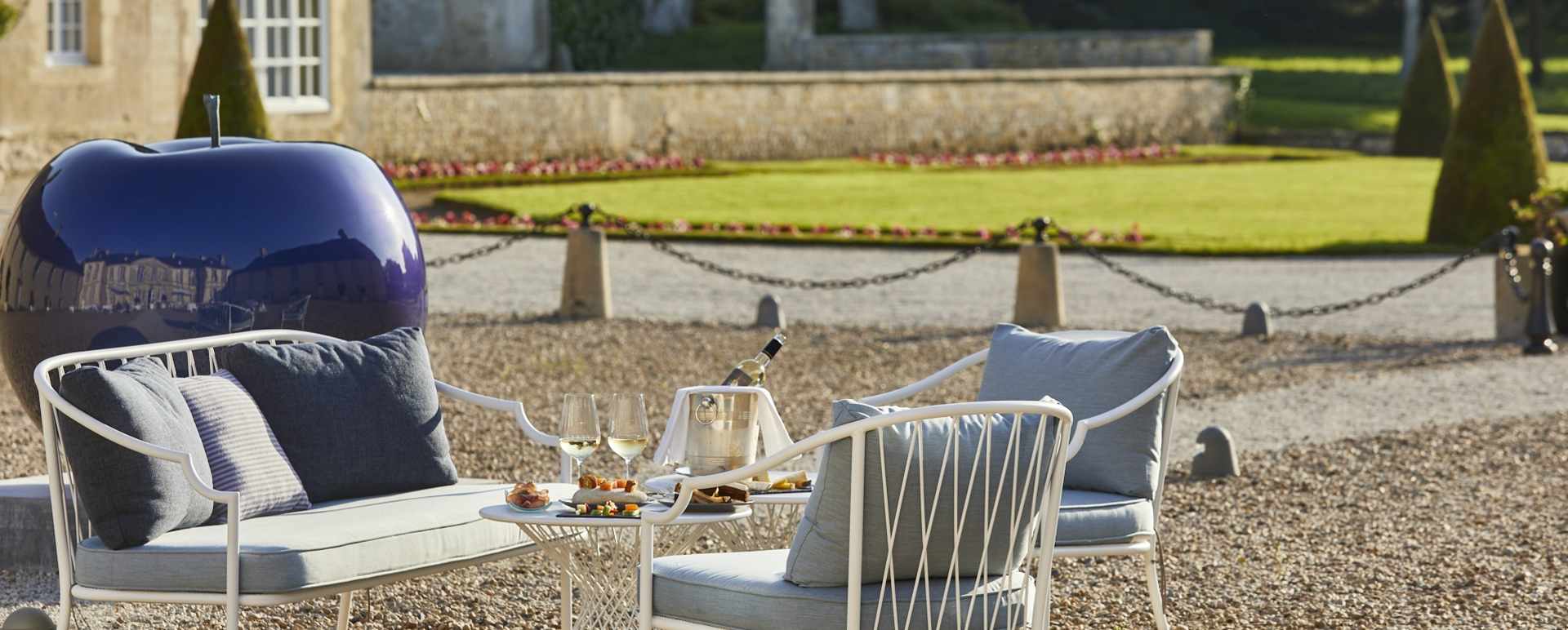 Outside lounge area 