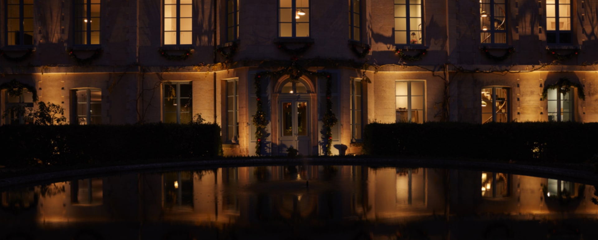 Building at night 