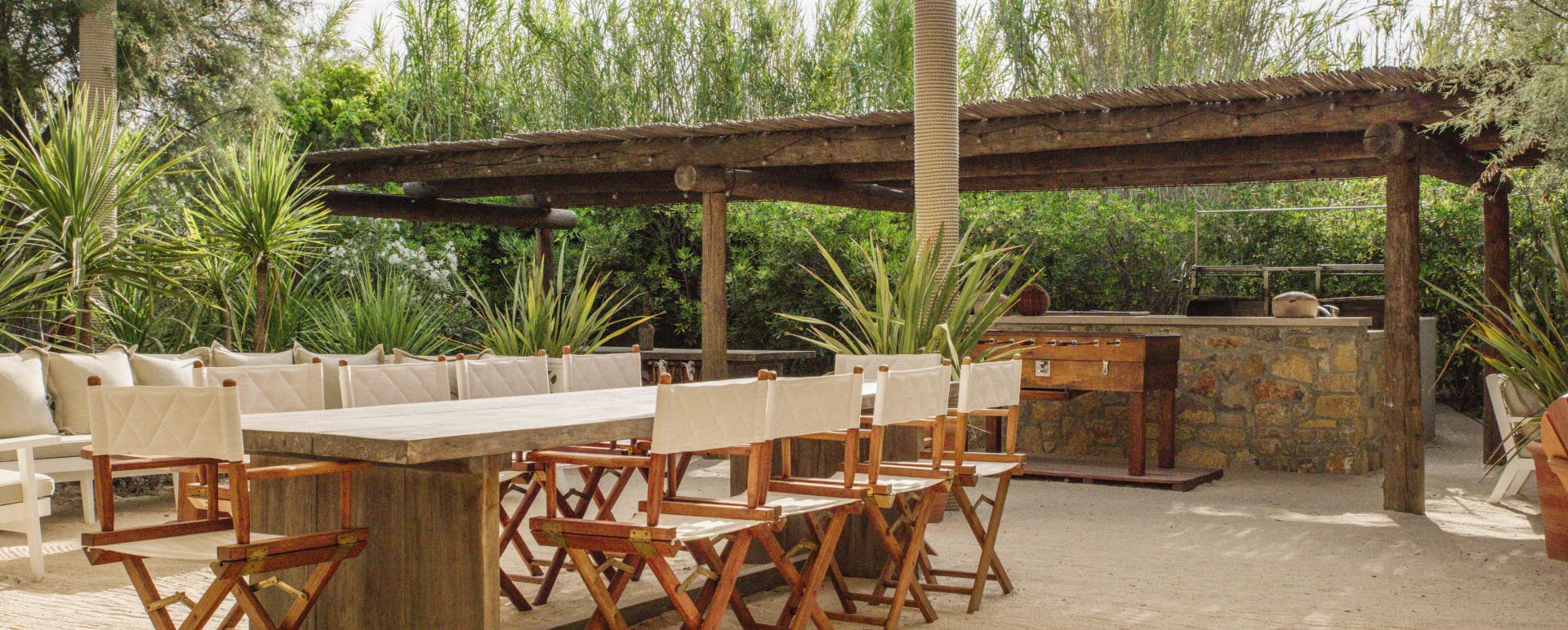 Outside dining area 