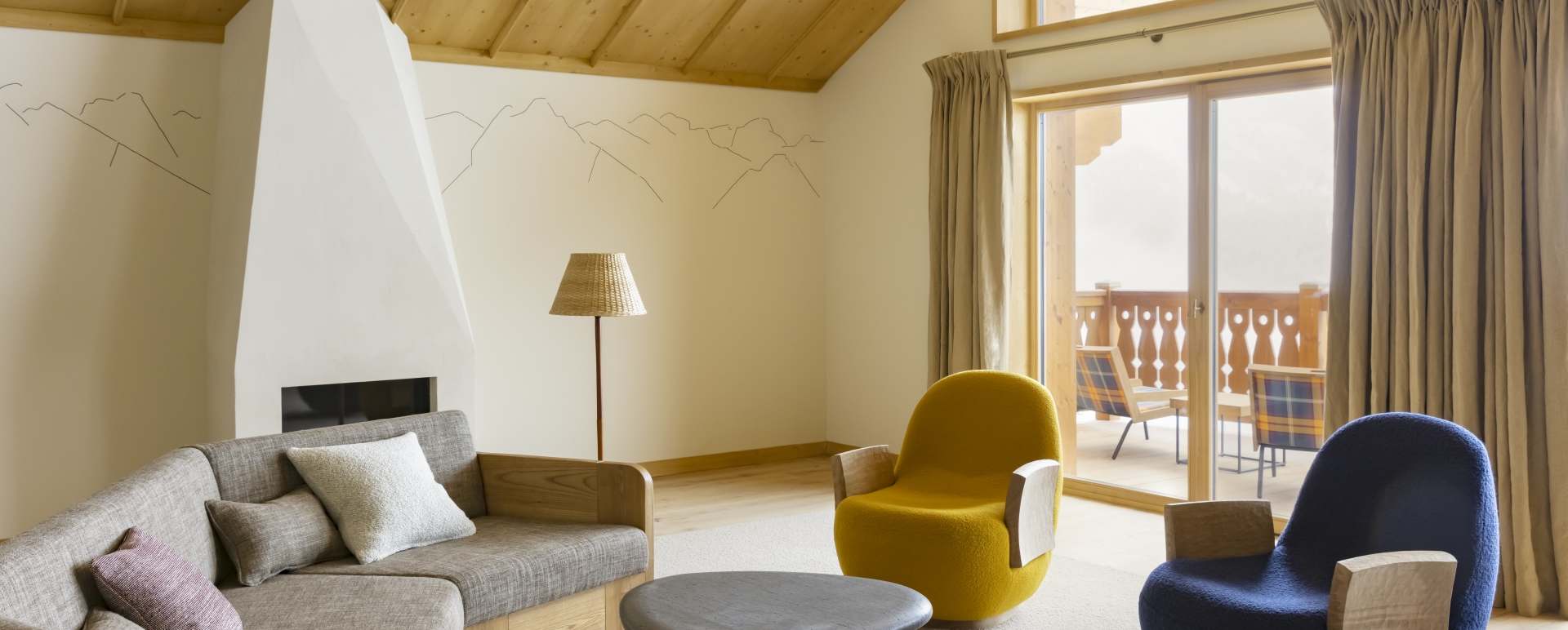 Le Coucou Chalet - Living room 