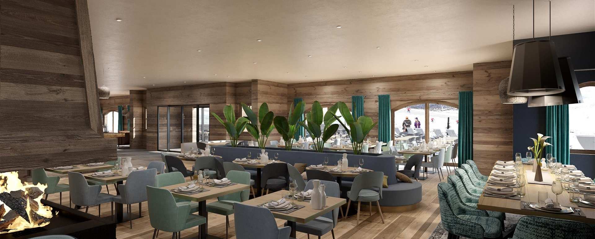 Manali Lodge - Restaurant Jour 