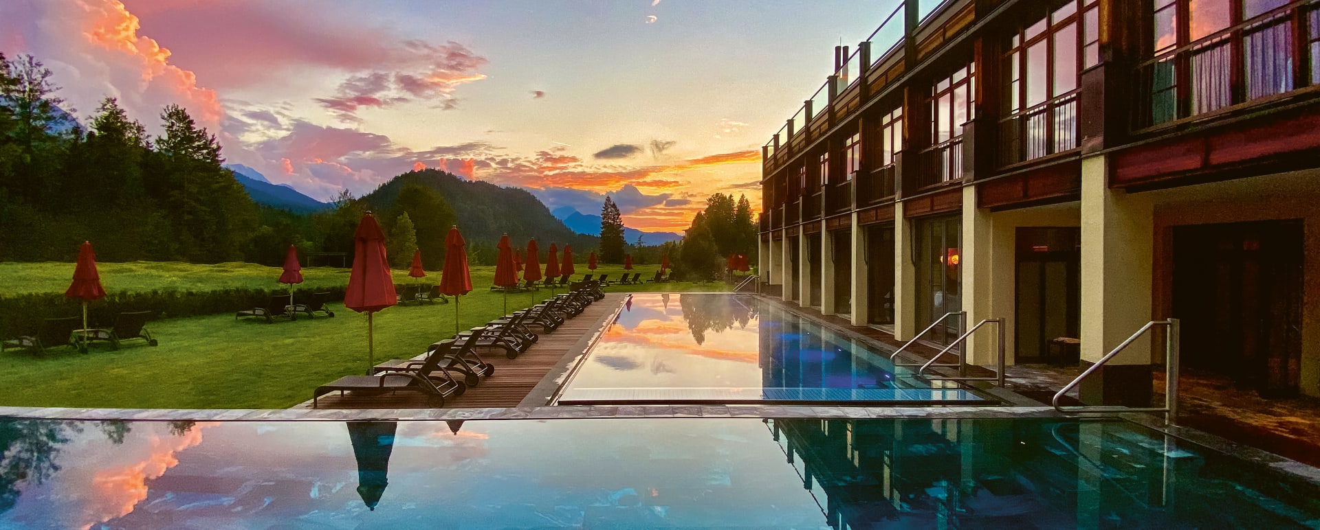 Outside pool 