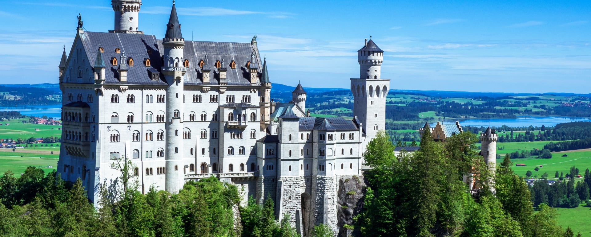Castle Neuschwanstein Oberammergau village