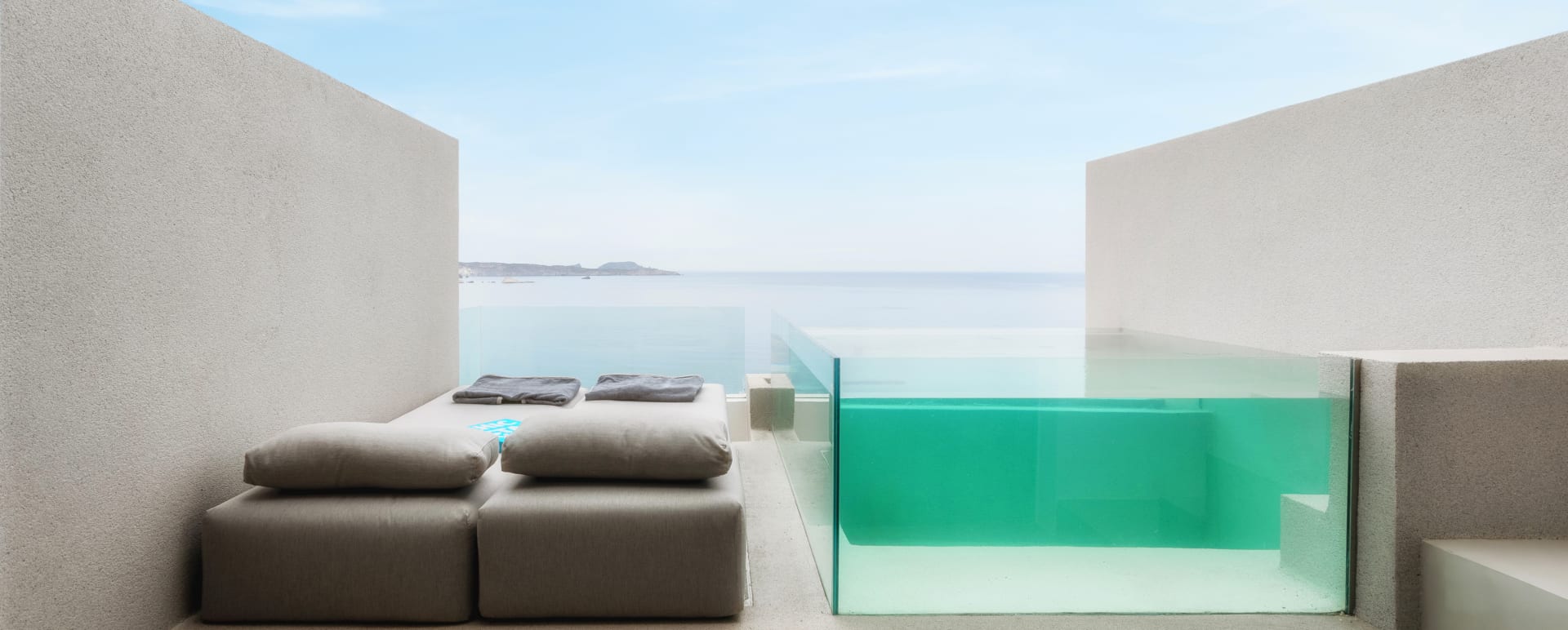 Veranda with Private Glass Pool  