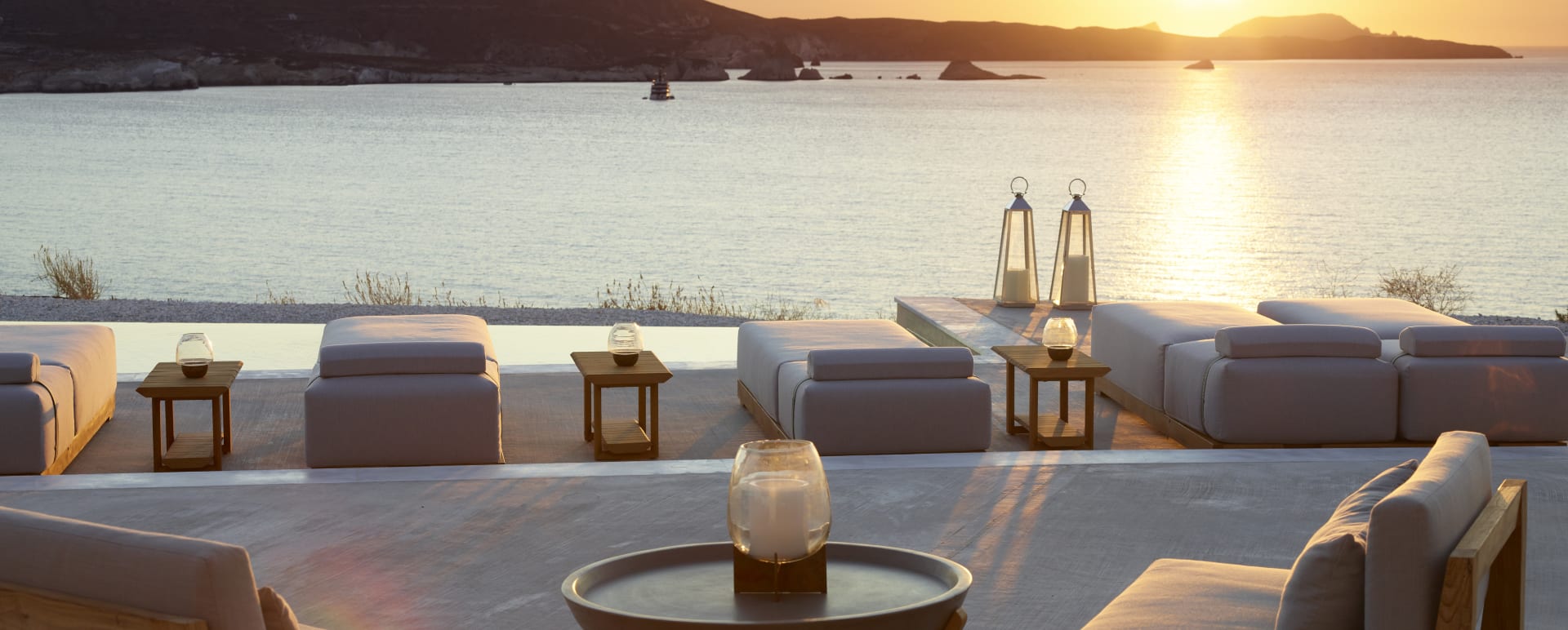 Main Pool Area by Sunset 
