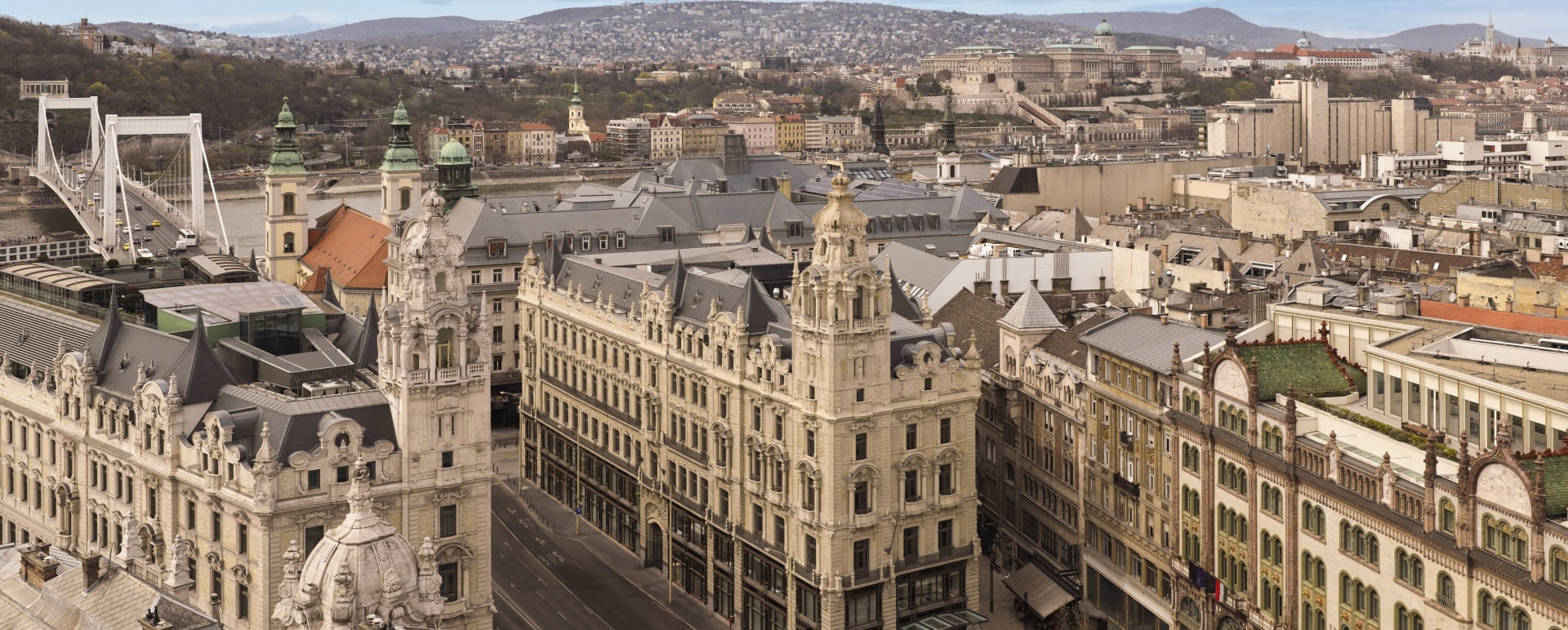St Regis Budapest - Exterior ariel view 