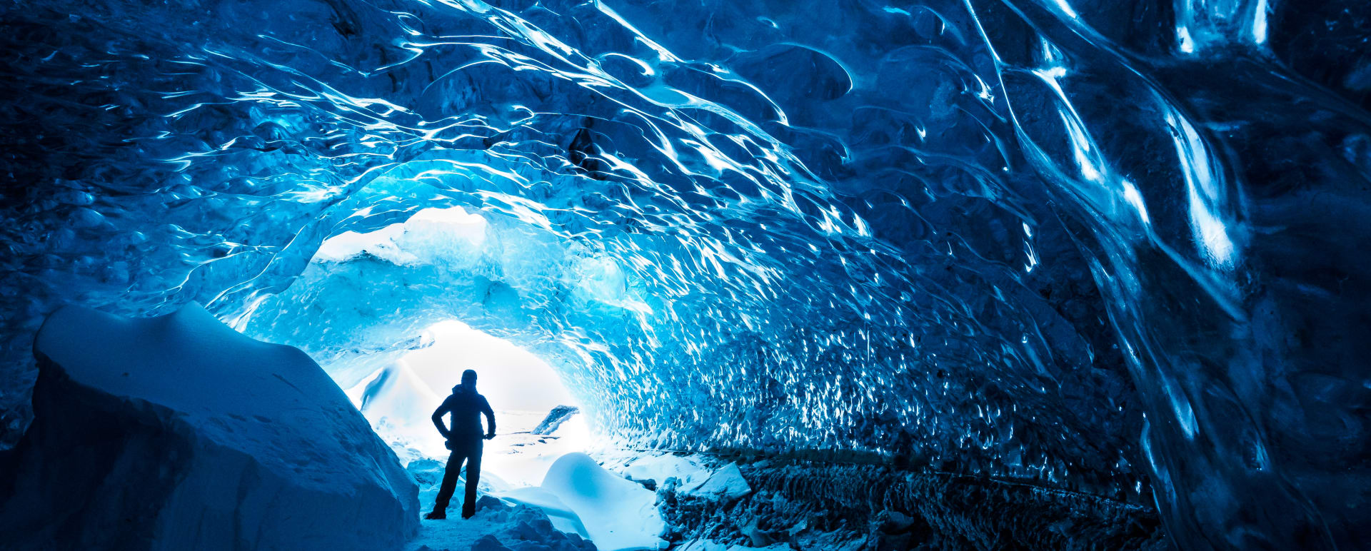 Blue Dragon Ice Cave by Helicopter