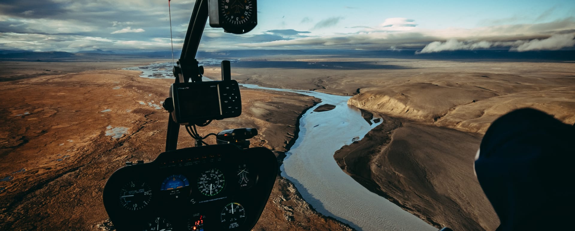 Geothermal helicopter tour