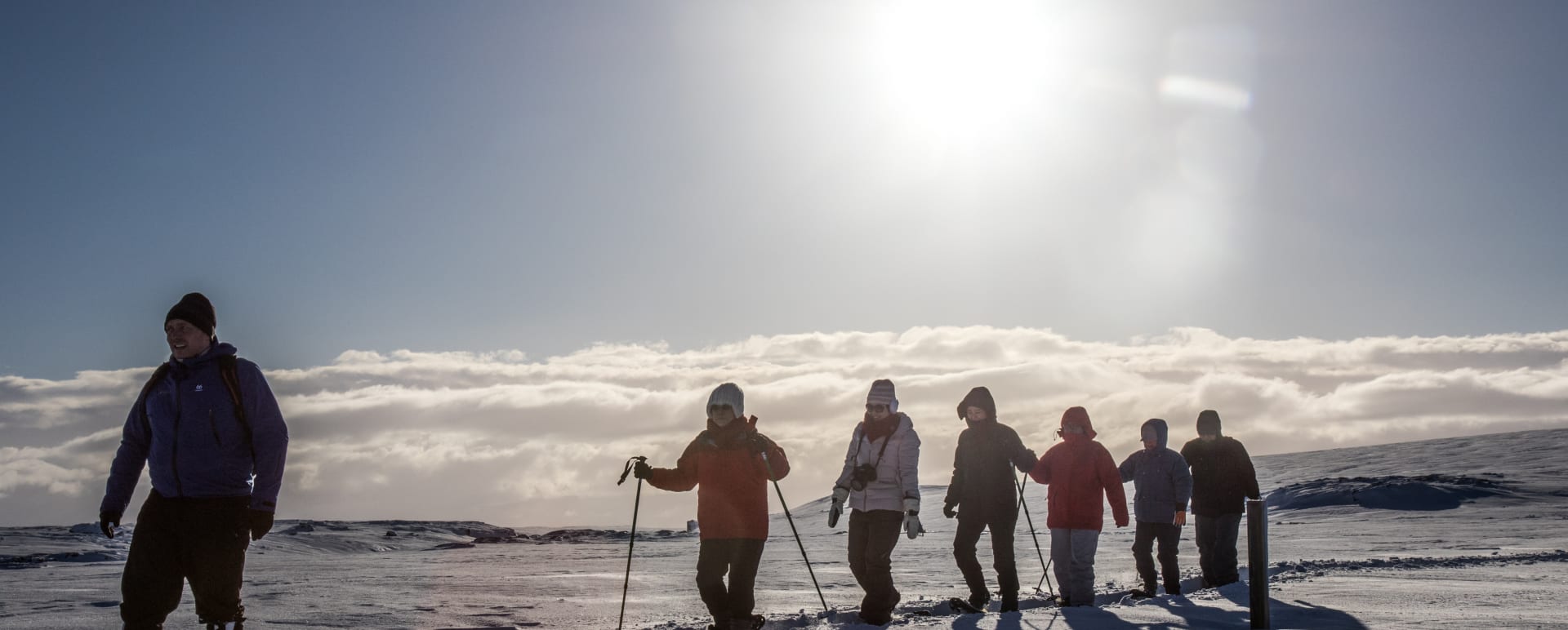 Snowshoeing in Myvatn