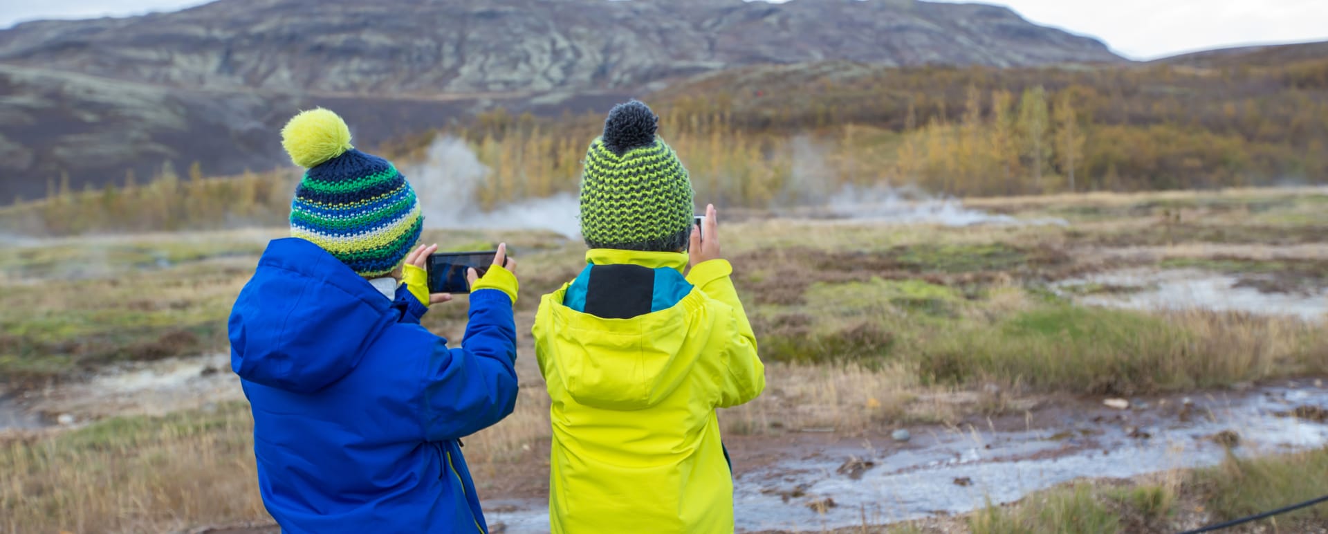 Children taking pictures 