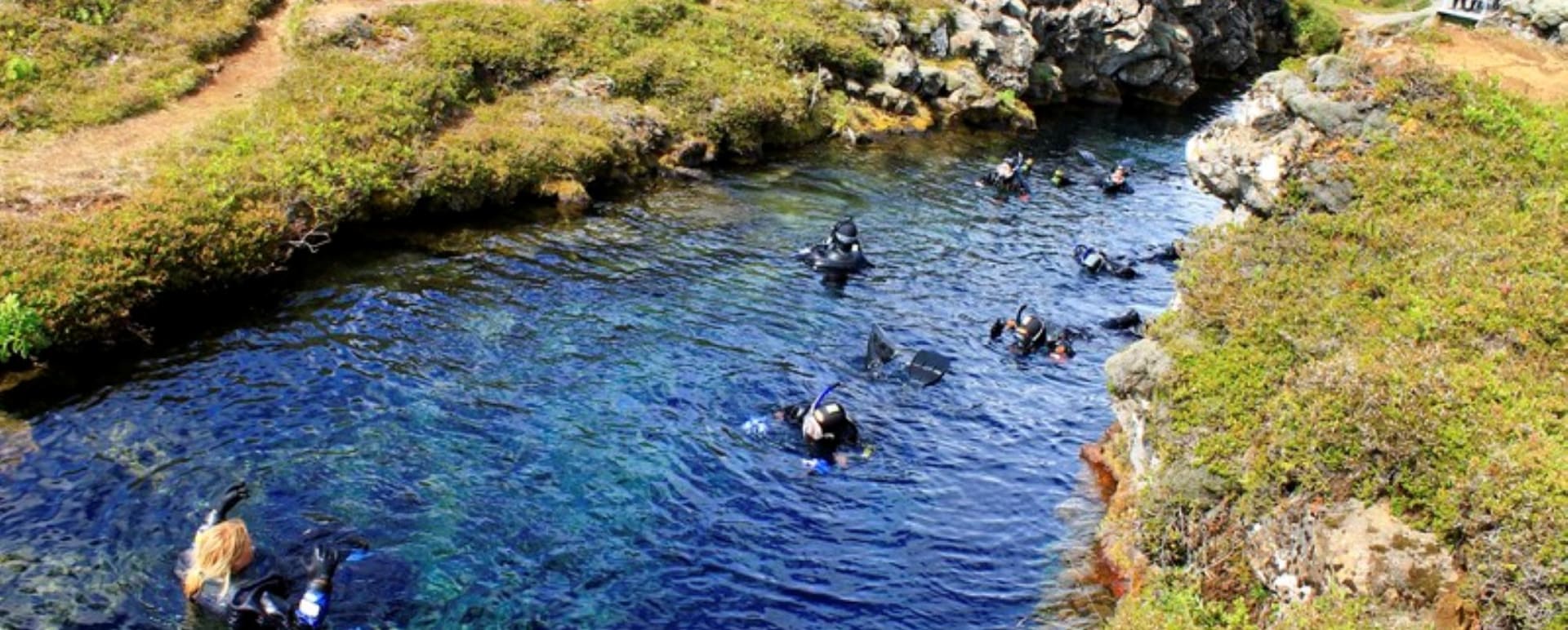 Teens snorkelling 