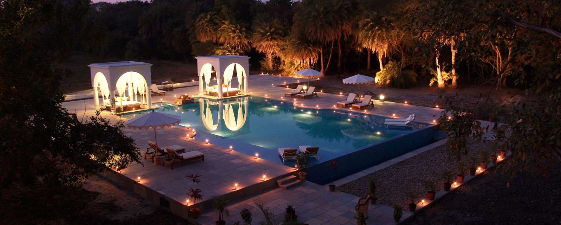 Pool at Sunset - Shahpura Bagh