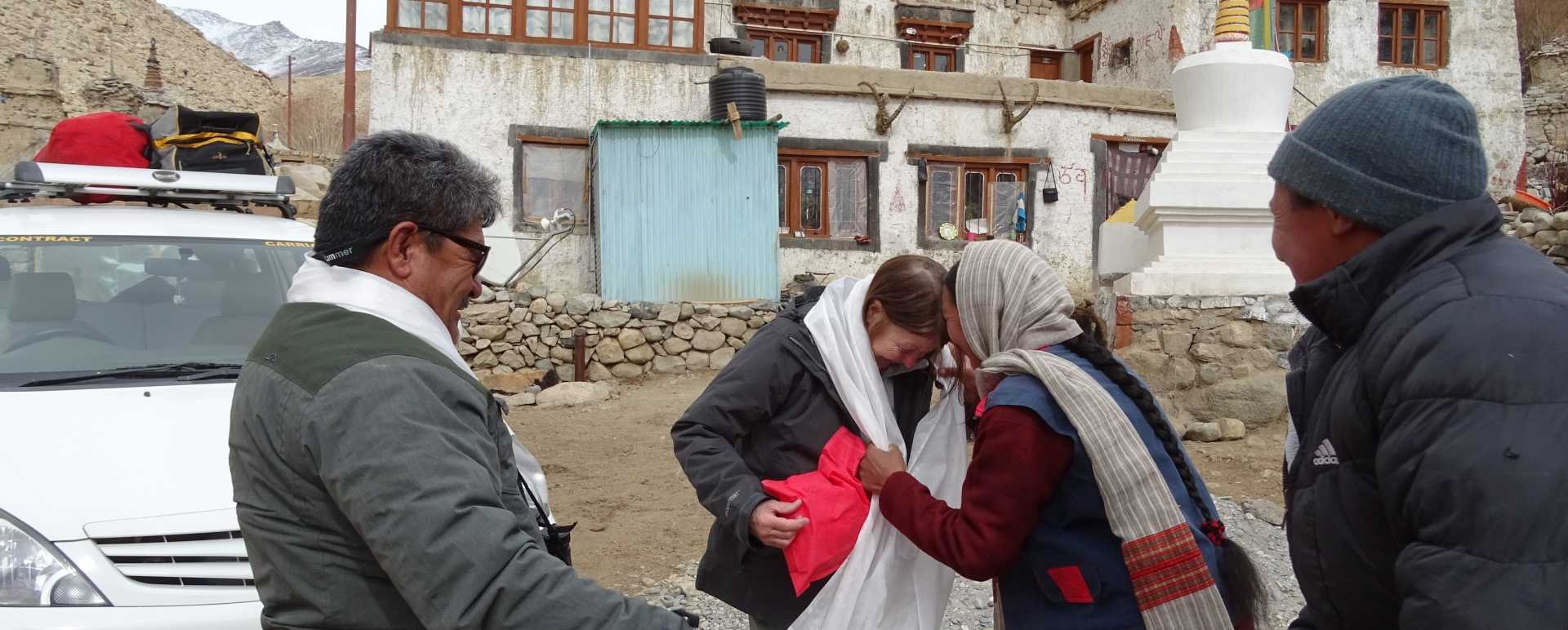 Greeting of Guests - Snow Leopard Lodge