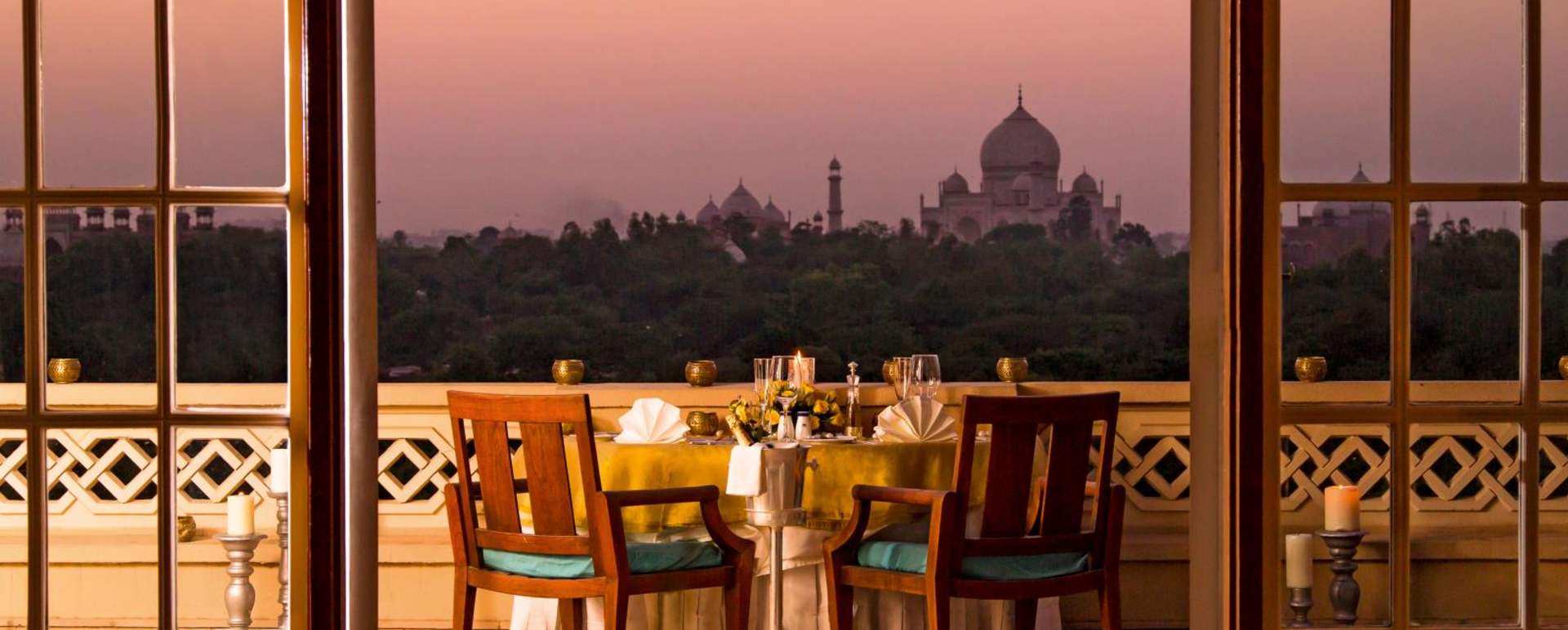 Private Dining in room Balcony - The Oberoi Amarvilas