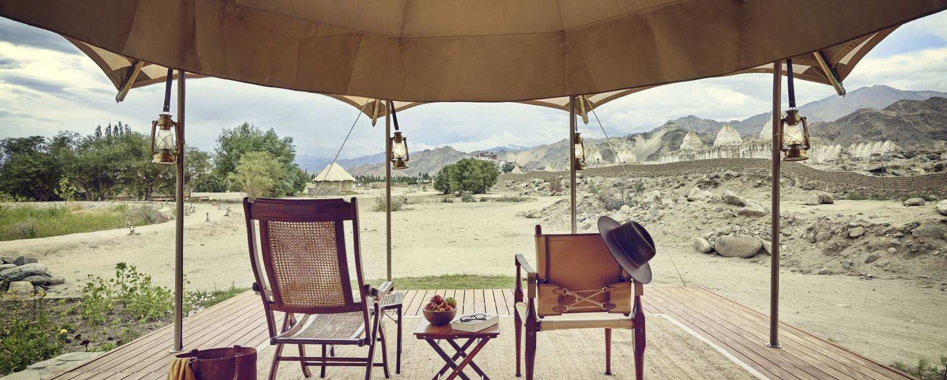 Verandah - Chamba Camp, Thiksey
