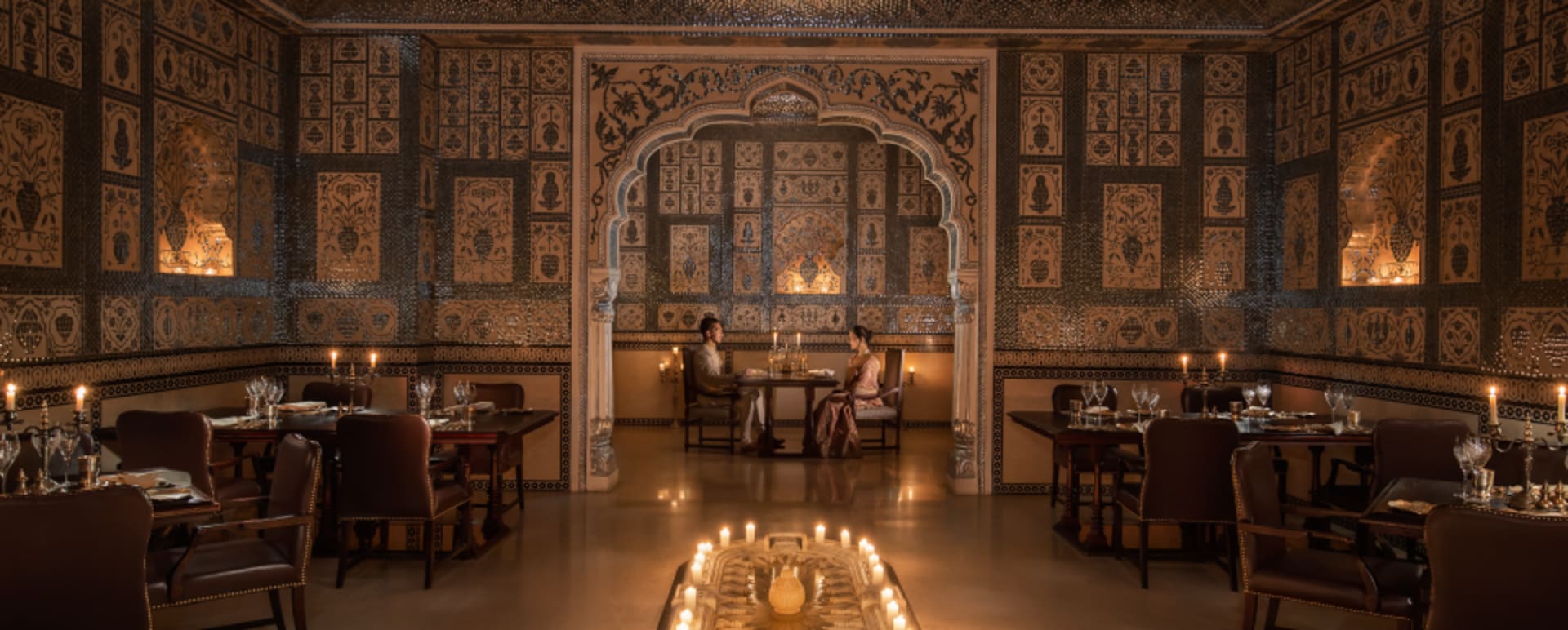 Candle lit dinner - Leela Palace Jaipur 