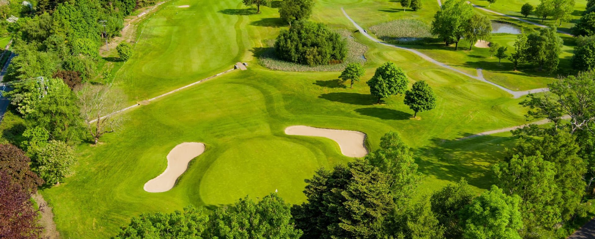 Aerial View of golf course 