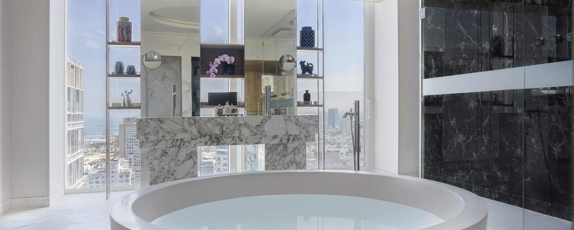 David Penthouse Master Bathroom 