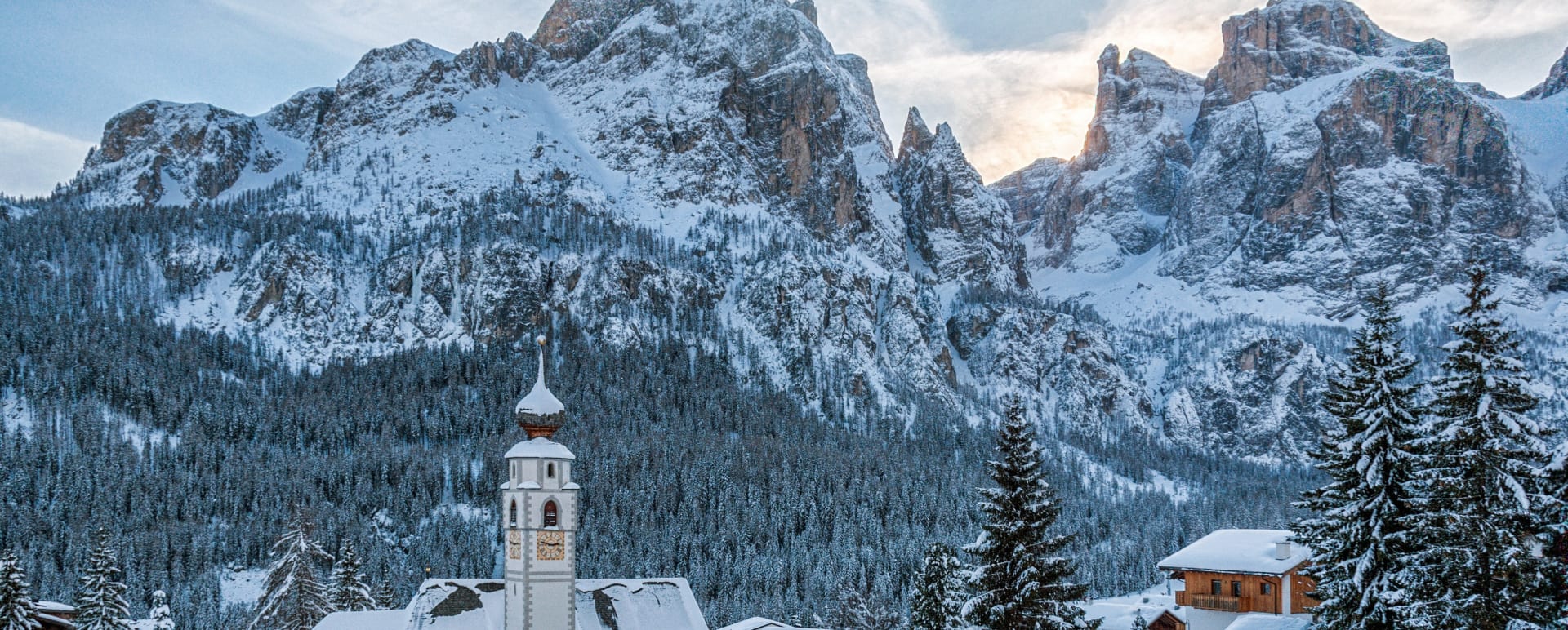 Winter Scene Alta Badia 