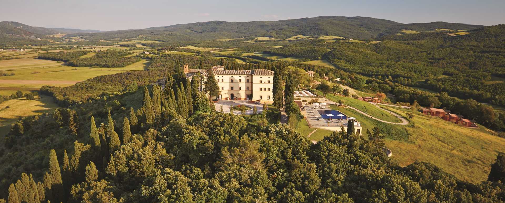 Aerial view - Belmond Castello di Casole