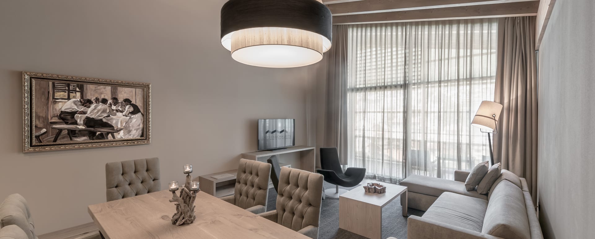 Chalet Attico Suite - living room 