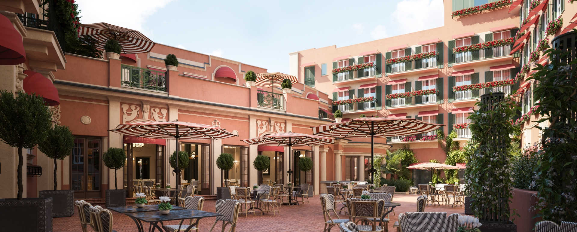 Restaurant courtyard 