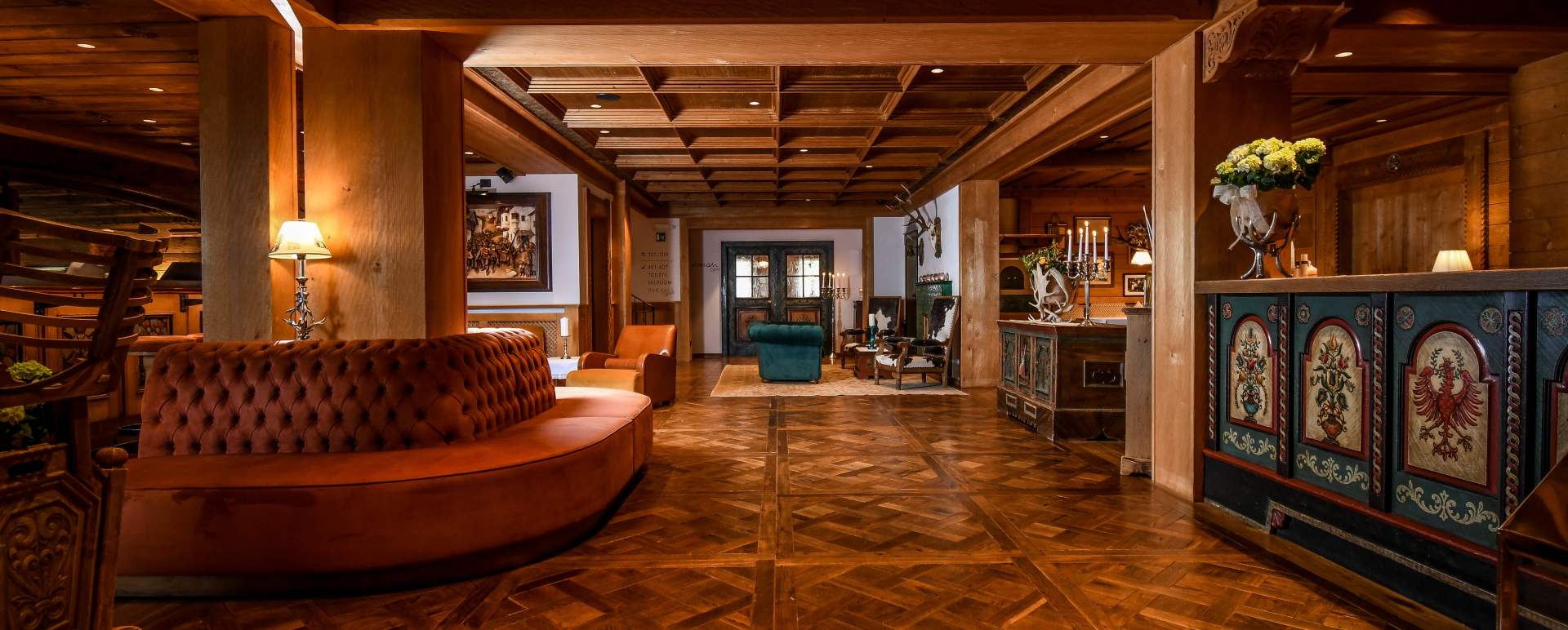 Interior Reception area - Hotel Tyrol - Winter 