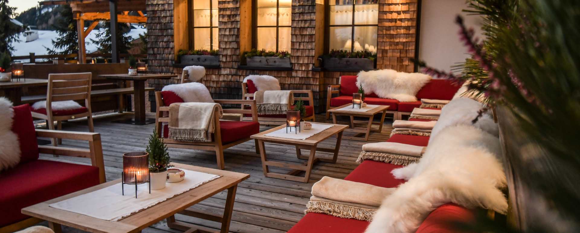 Terrace - Hotel Tyrol - Winter 