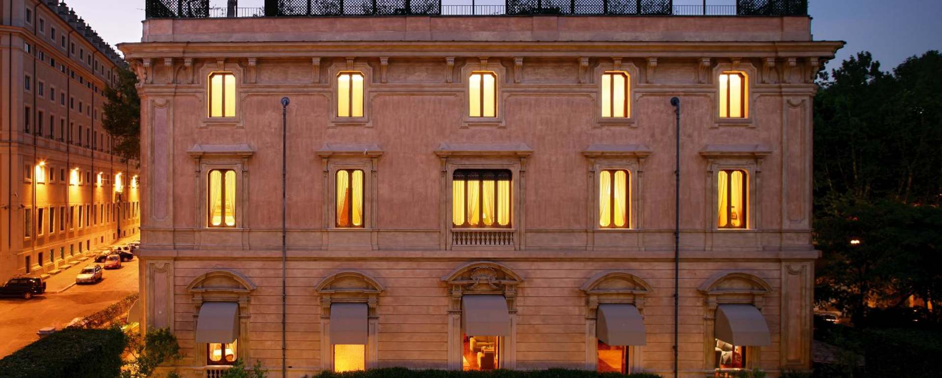 Exterior at Night - Villa Spalletti Trivelli