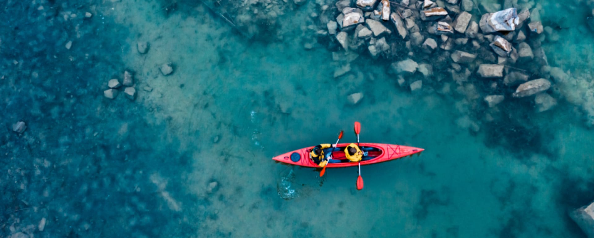 Kayaking on Lake Cedrino