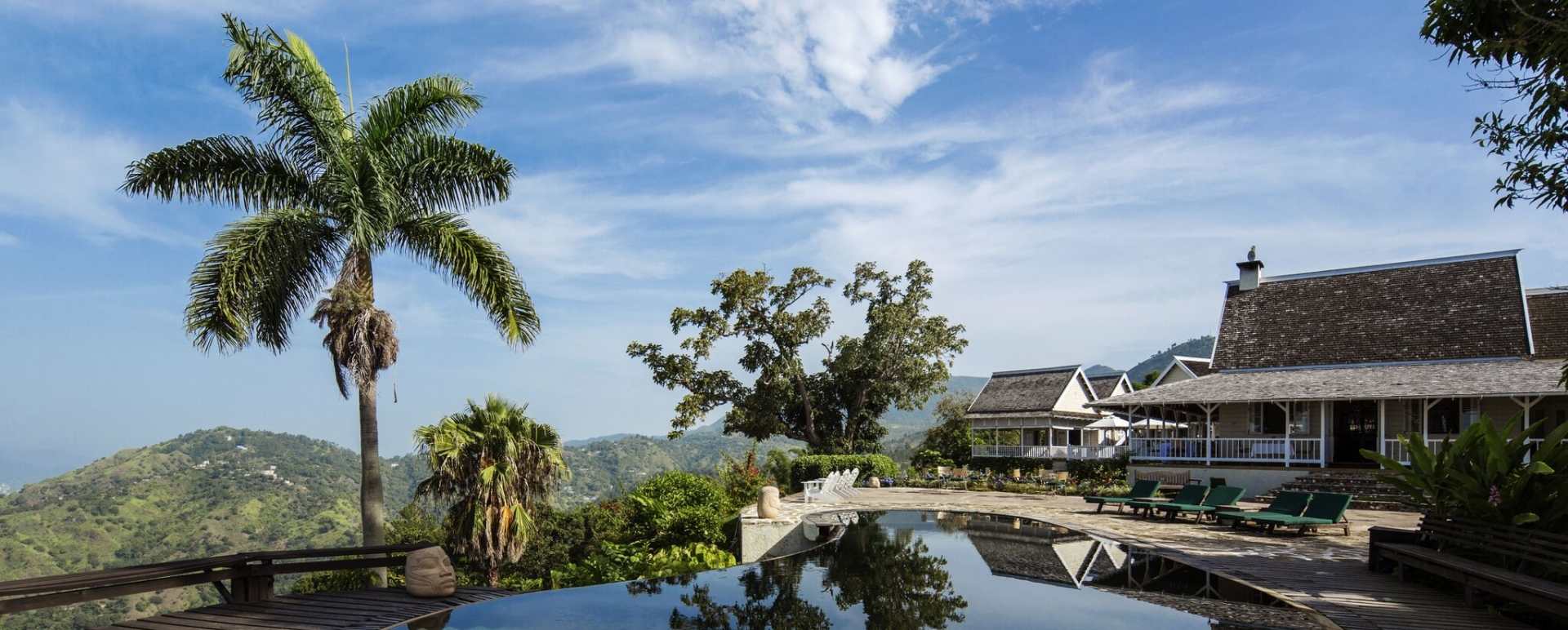 View over pool  - Strawberry Hill 