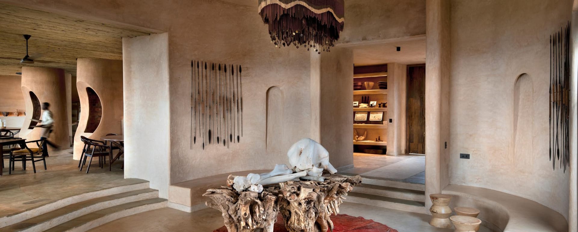 Interior of the lodge 